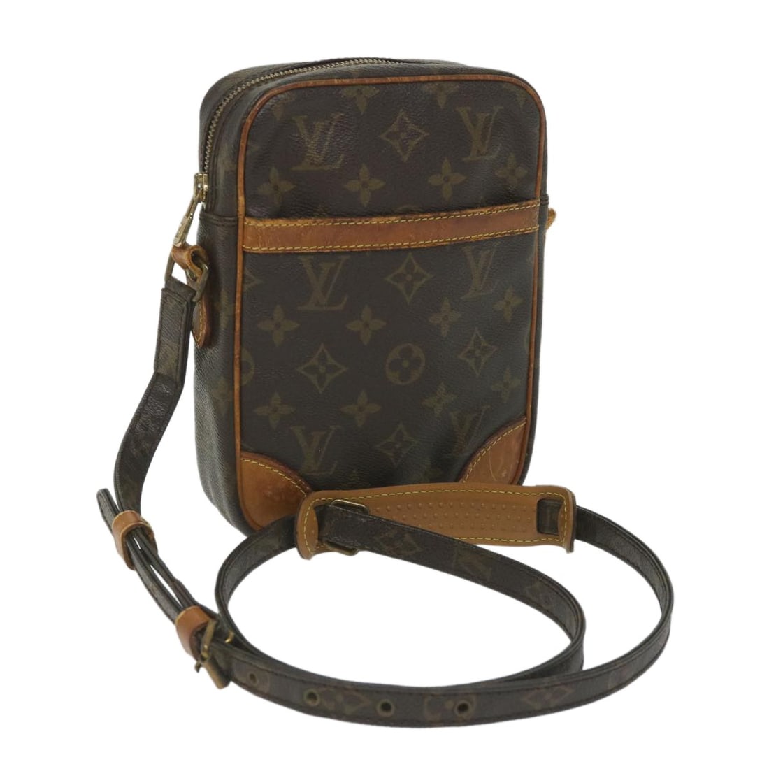 LOUIS VUITTON Monogram Danube M45266 Shoulder Bag Auth France: LOUIS VUITTON Monogram Danube M45266 Shoulder Bag Auth France This authentic Louis Vuitton Monogram Danube Shoulder Bag (Model M45266) is a stylish accessory, crafted from durable Monogram Canvas in t