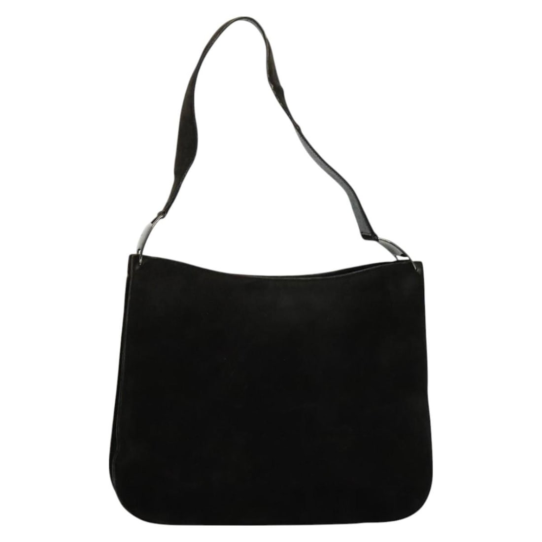 Salvatore Ferragamo Dark Brown Suede Shoulder Bag Auth BA217648 (1 of 18)