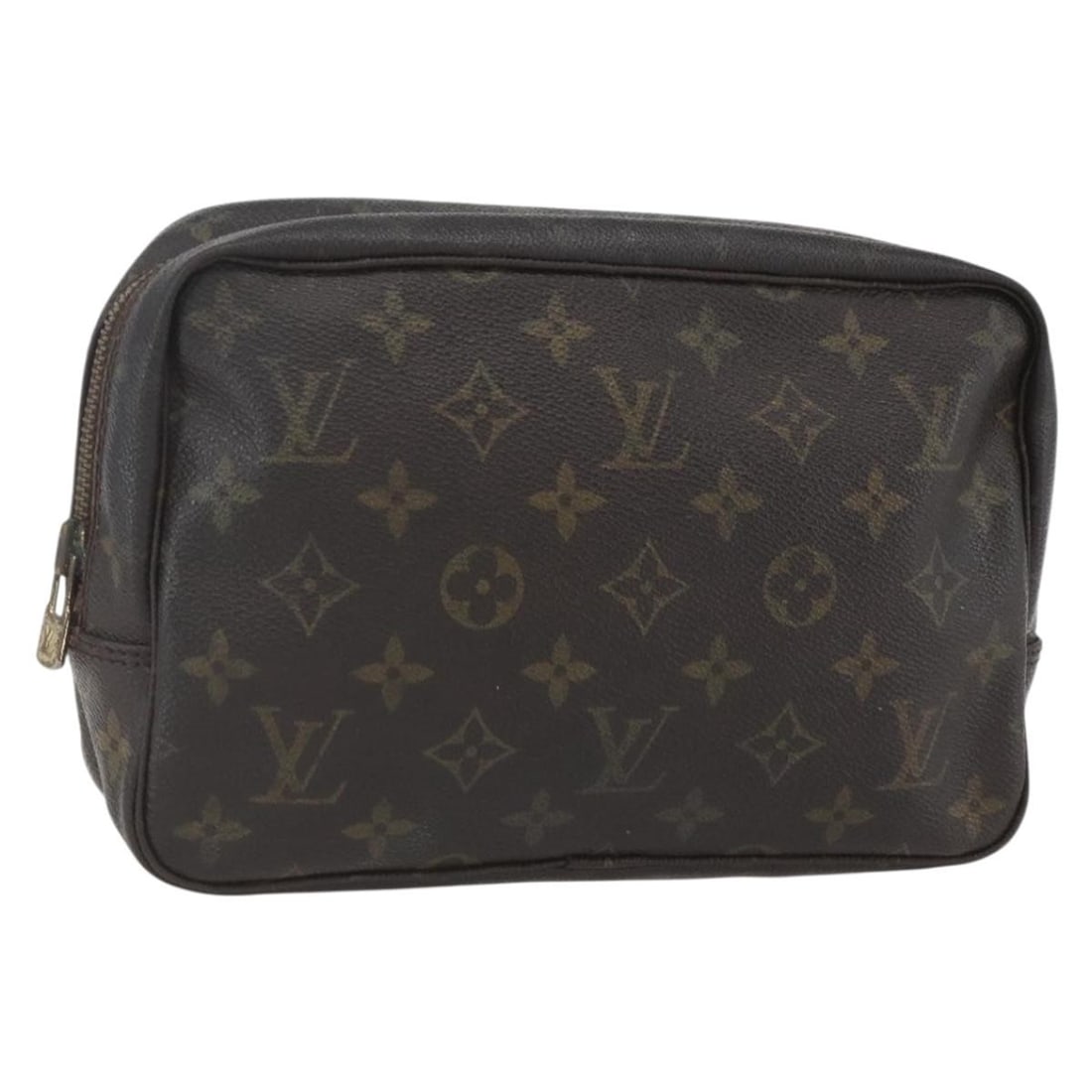 Louis Vuitton Monogram Canvas Trousse Toilette 23 Clutch Bag M47524 France: Louis Vuitton Monogram Canvas Trousse Toilette 23 Clutch Bag M47524 France This is a Louis Vuitton Monogram Trousse Toilette 23 clutch bag crafted from signature Monogram canvas. The bag features a re