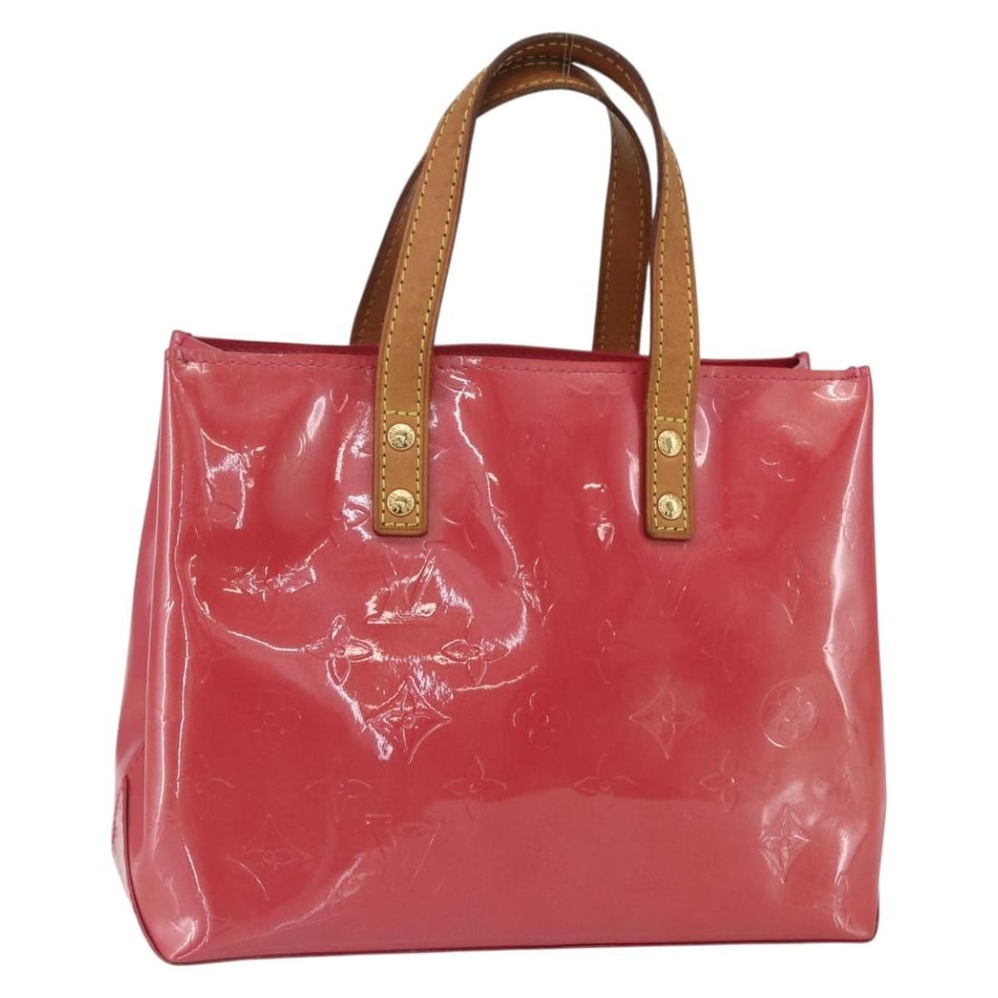 Louis Vuitton Reade PM Monogram Vernis Patent Leather Handbag Fran Boise M9132F: Louis Vuitton Reade PM Monogram Vernis Patent Leather Handbag Fran Boise M9132F This Louis Vuitton Monogram Vernis Reade PM handbag features a Fran Boise patent leather exterior with the signature mon