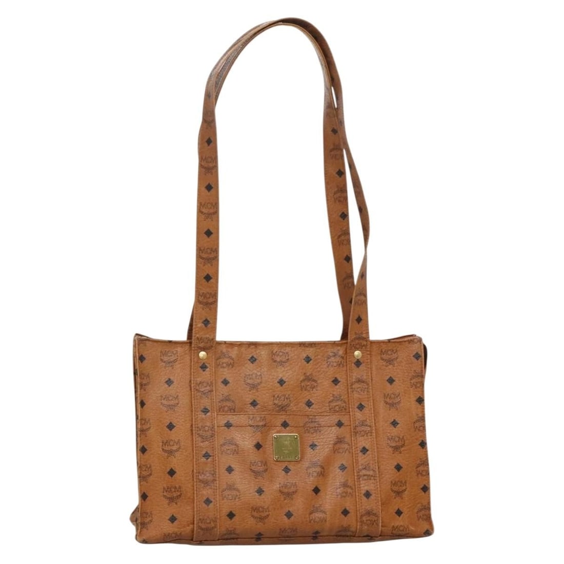 MCM Logogram Vicetos Brown Gold PVC Shoulder Bag BA5434: MCM Logogram Vicetos Brown Gold PVC Shoulder Bag BA5434 This MCM Logogram Vicetos Shoulder Bag is crafted from high-quality PVC leather, featuring a stylish combination of brown and gold tones. With a