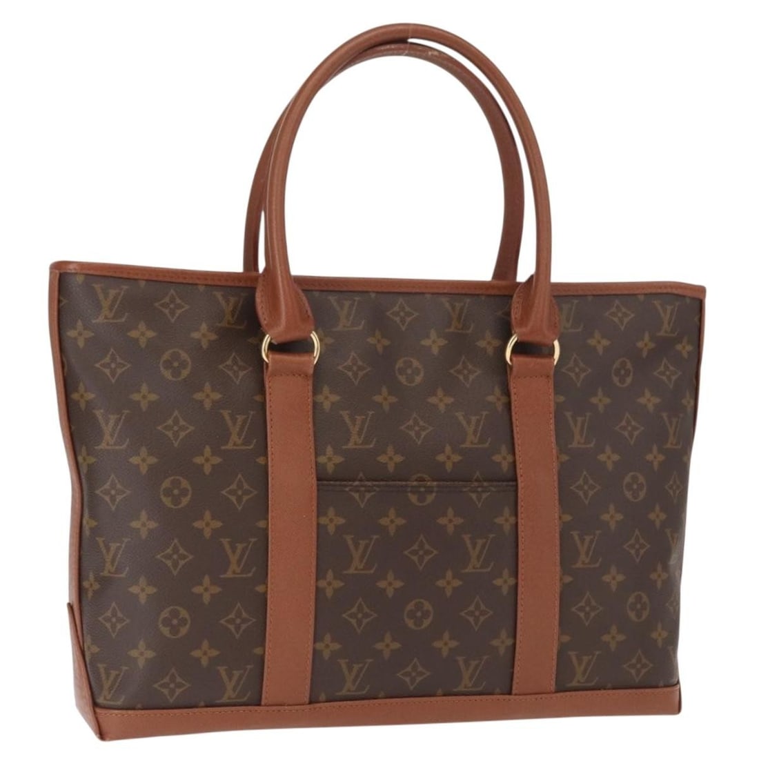 Louis Vuitton Sac Weekend PM Monogram Canvas Handbag M42425 France: Louis Vuitton Sac Weekend PM Monogram Canvas Handbag M42425 France This Louis Vuitton Monogram Sac Weekend PM handbag features the classic Monogram canvas and is crafted in France. The bag has a spaci