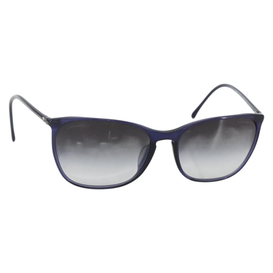 Chanel 5277-A Navy Mini COCO Mark Sunglasses with Case: Chanel 5277-A Navy Mini COCO Mark Sunglasses with Case These CHANEL Mini COCO Mark sunglasses feature a navy plastic frame and are part of the 5277-A product line. Made in Italy, they come with a sung