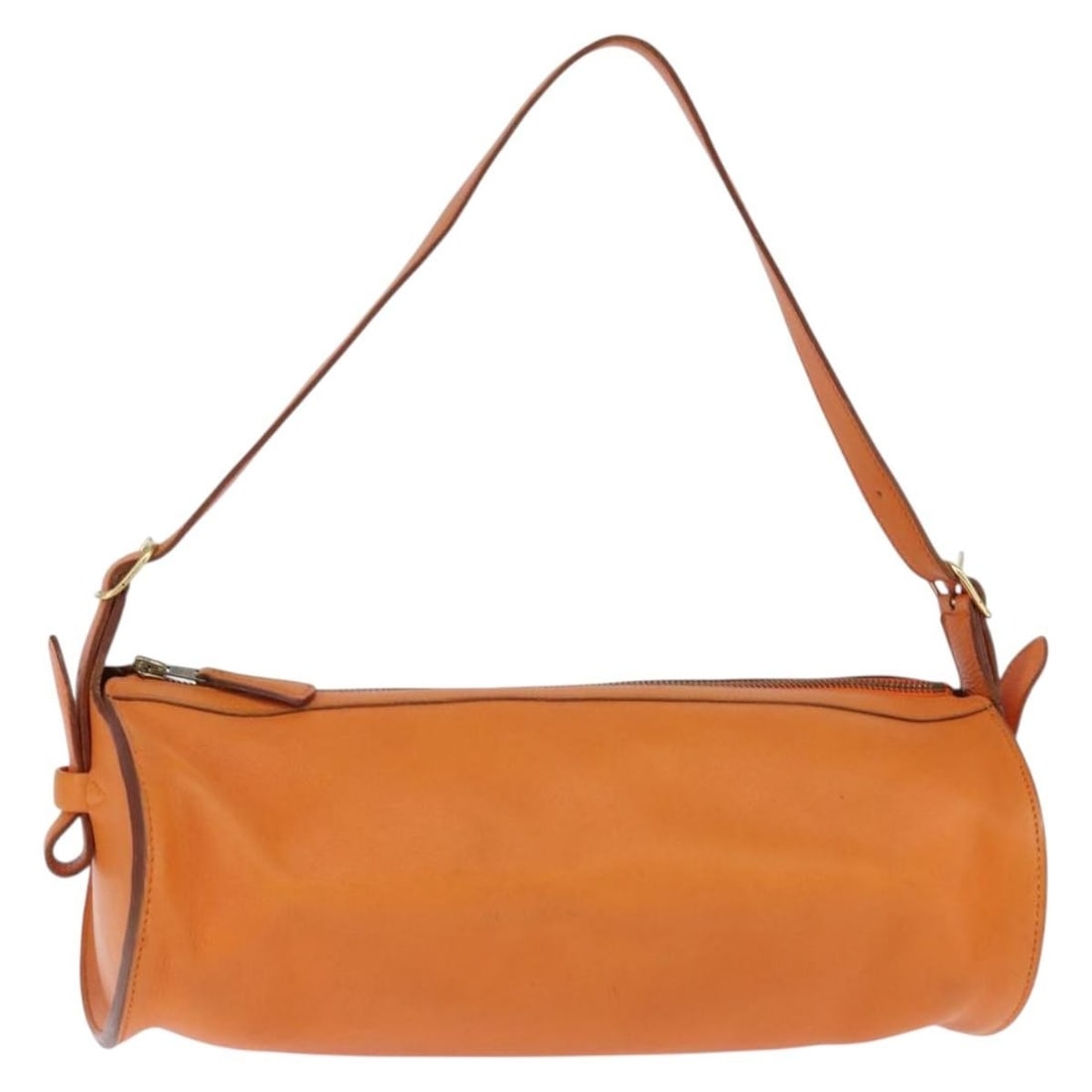 HERMES Doremi Leather Shoulder Bag Orange Gold Made in France (1 of 18)