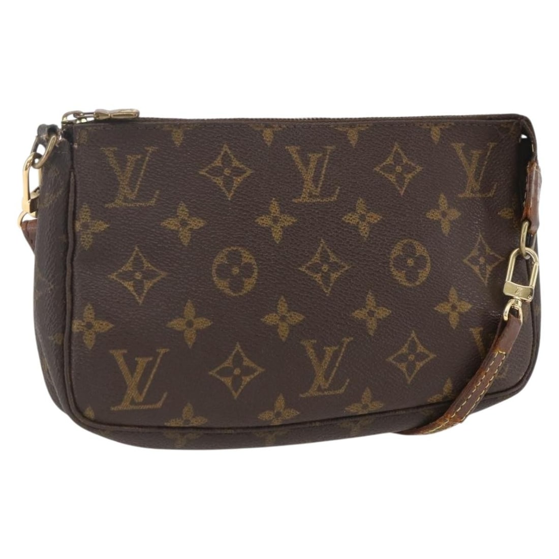Monogram Canvas Pochette Accessoires Pouch with Strap M51980 by Louis Vuitton: Monogram Canvas Pochette Accessoires Pouch with Strap M51980 by Louis Vuitton This LOUIS VUITTON Monogram Pochette Accessoires Pouch features the iconic Monogram Canvas exterior. Designed as a versati