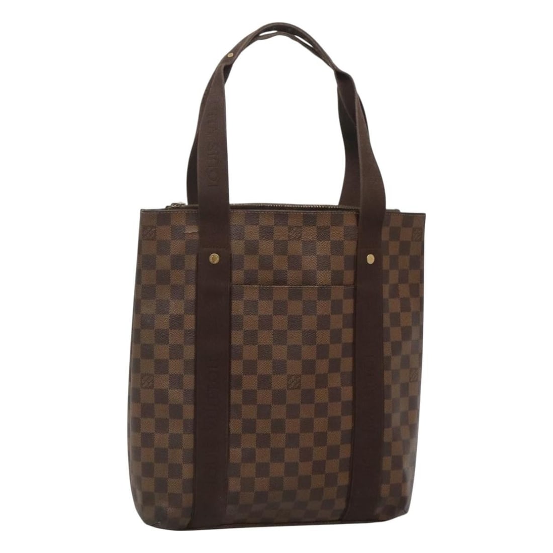 Louis Vuitton Damier Ebene Kababobur Tote Bag N52006 Spain: Louis Vuitton Damier Ebene Kababobur Tote Bag N52006 Spain The LOUIS VUITTON Damier Ebene Kababobur Tote Bag is a stylish accessory crafted from Damier Ebene Canvas, featuring a timeless design. This