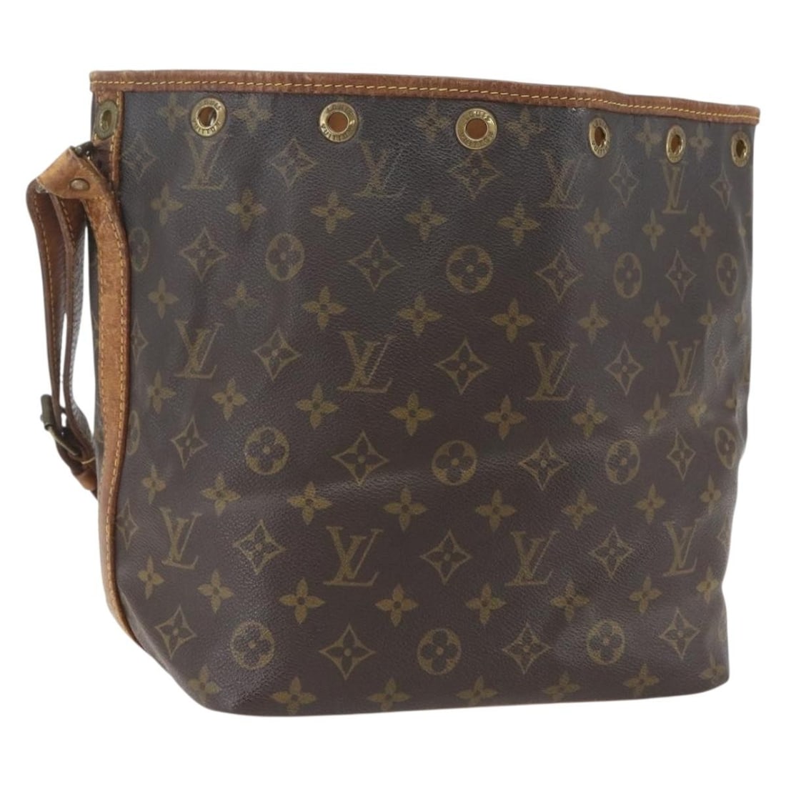 Louis Vuitton Petit Noe Monogram Canvas Shoulder Bag M42226: Louis Vuitton Petit Noe Monogram Canvas Shoulder Bag M42226 This Louis Vuitton Monogram Petit Noe shoulder bag is crafted from monogram canvas with a classic monogram color. The bag measures approxima