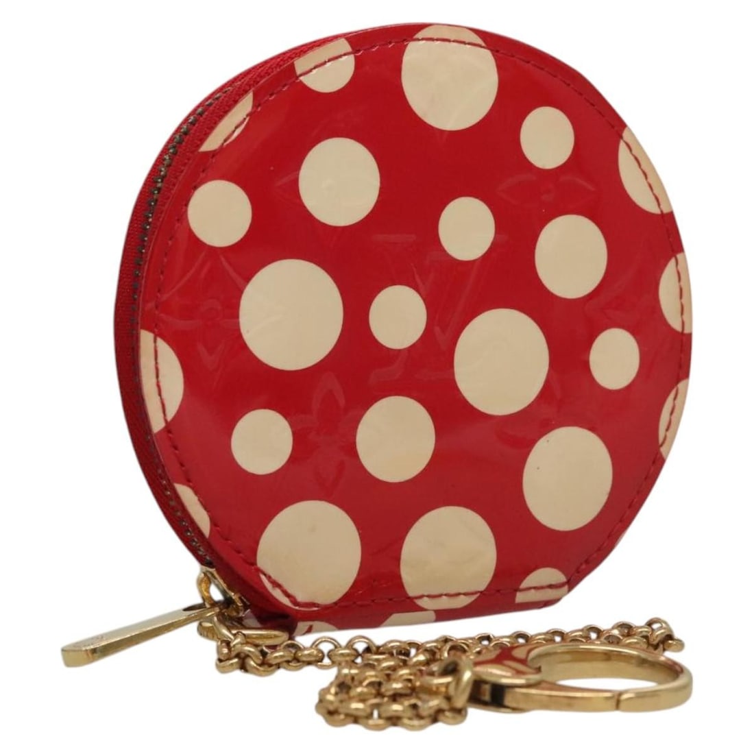 Louis Vuitton Vernis Dot Infinity Coin Purse M91570 Red Patent Leather: Louis Vuitton Vernis Dot Infinity Coin Purse M91570 Red Patent Leather Elevate your accessory collection with this Louis Vuitton Vernis Dot Infinity Coin Purse, crafted from luxurious patent leather i