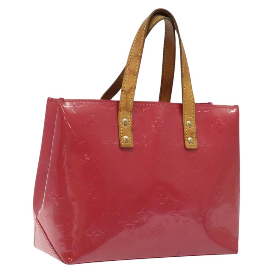 LOUIS VUITTON Monogram Vernis Reade PM Hand Bag Fran Boise M9132F: LOUIS VUITTON Monogram Vernis Reade PM Hand Bag Fran Boise M9132F The LOUIS VUITTON Monogram Vernis Reade PM Hand Bag is an elegant accessory crafted from high-quality patent leather in a unique Fran