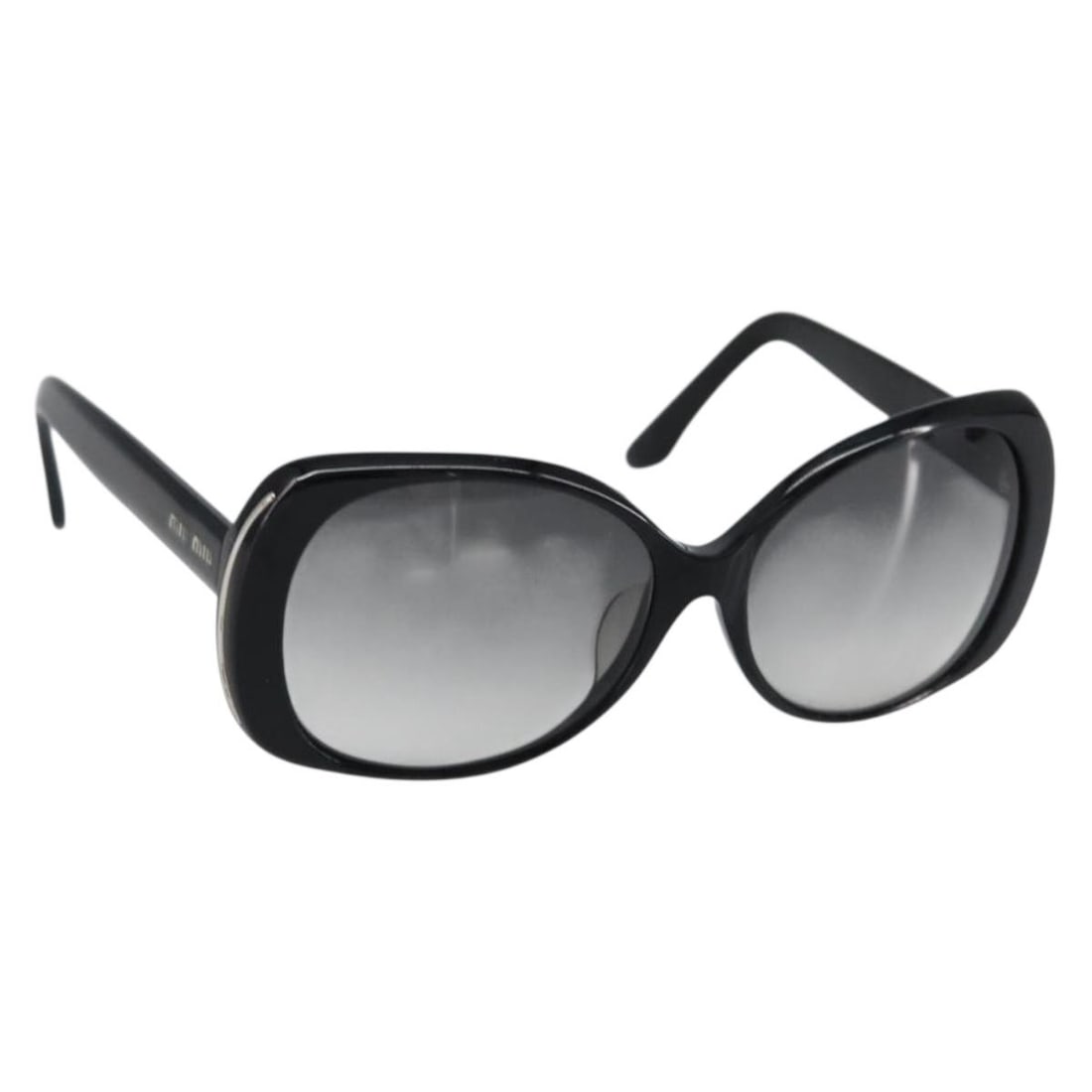 Miu Miu Black Plastic Sunglasses Italy Authentic SMU05M (1 of 10)