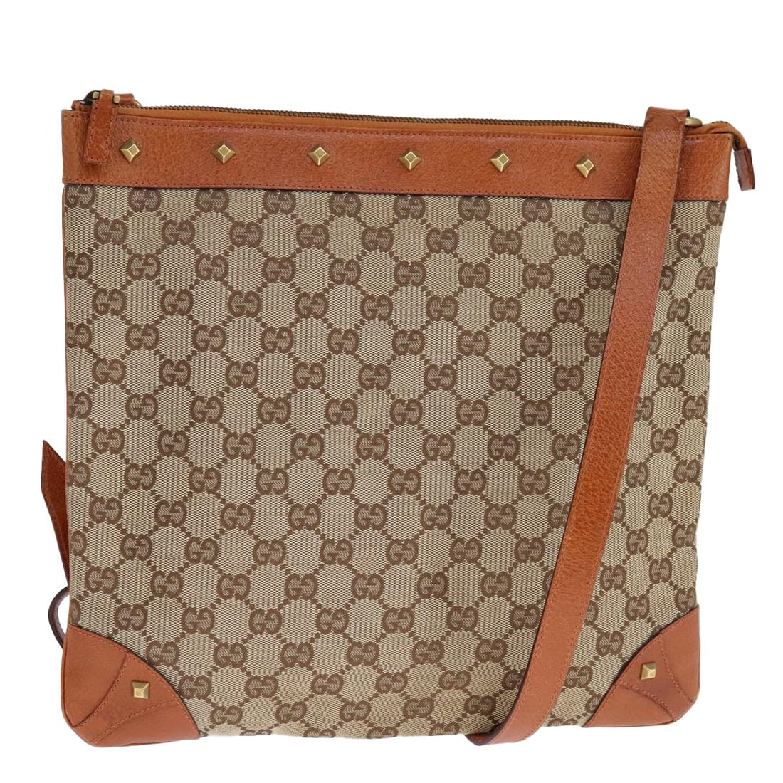 GUCCI Beige GG Canvas Shoulder Bag Model 120894 Authentic Italy: GUCCI Beige GG Canvas Shoulder Bag Model 120894 Authentic Italy This GUCCI GG Canvas Shoulder Bag combines style and practicality, crafted from durable canvas in a chic beige color. Measuring approxim