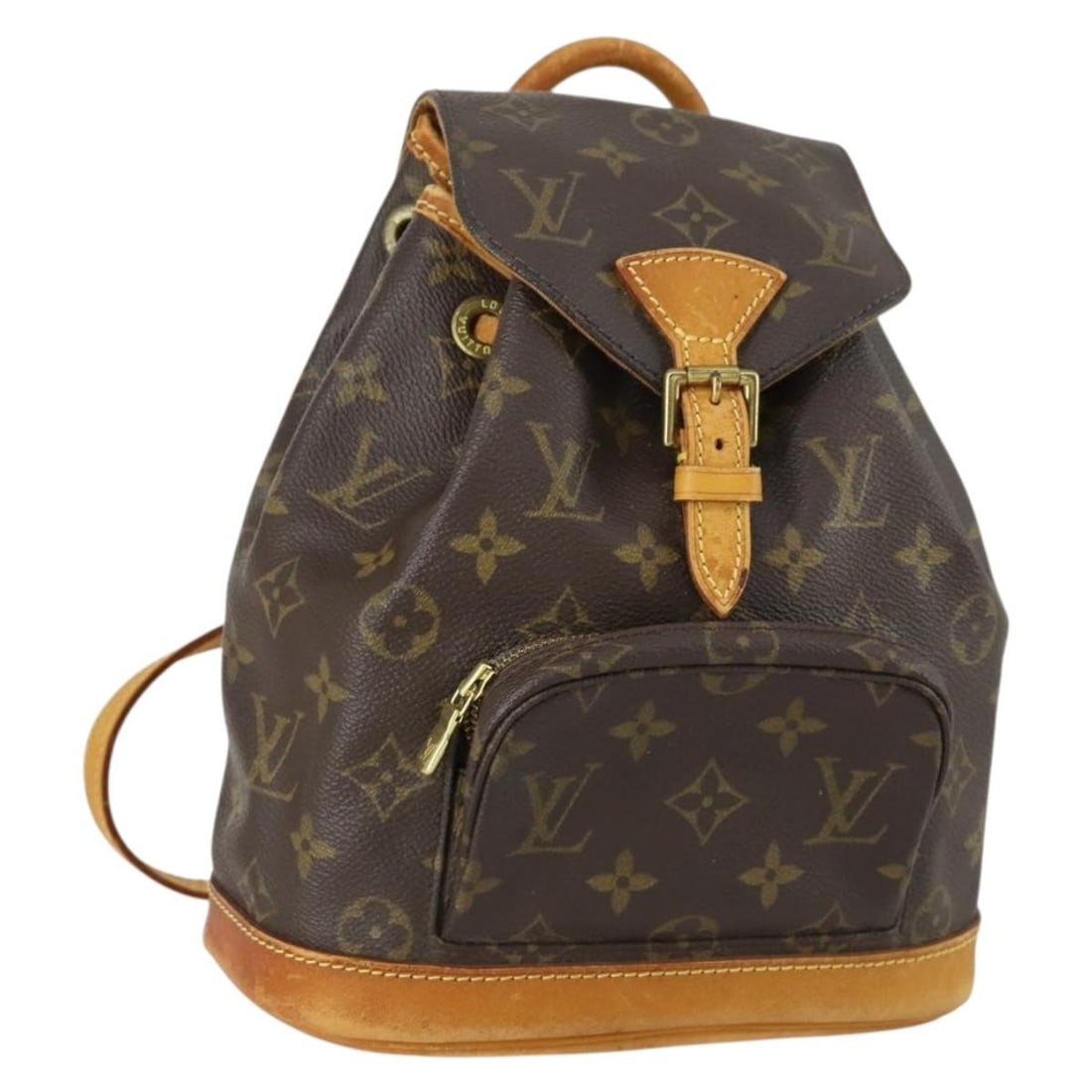 Monogram Canvas Montsouris PM Backpack by Louis Vuitton M51137 France: Monogram Canvas Montsouris PM Backpack by Louis Vuitton M51137 France This Louis Vuitton Montsouris PM Backpack, model M51137, features the iconic monogram canvas exterior. The bag is made in France a