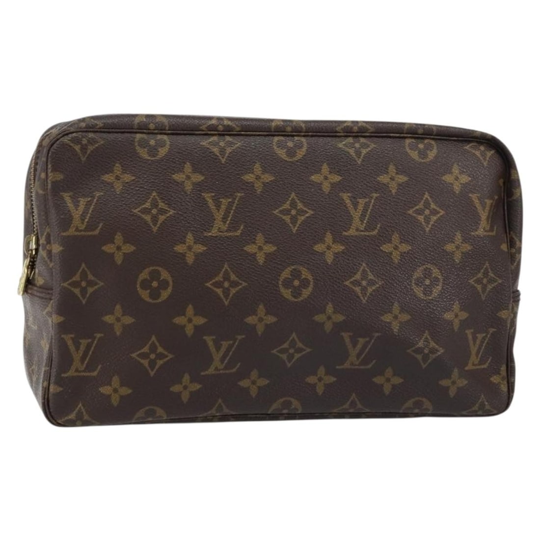 LOUIS VUITTON Monogram Trousse Toilette 28 Clutch Bag M47522 Auth: LOUIS VUITTON Monogram Trousse Toilette 28 Clutch Bag M47522 Auth This authentic LOUIS VUITTON Monogram Trousse Toilette 28 Clutch Bag is a stylish accessory crafted in France from durable Monogram Ca