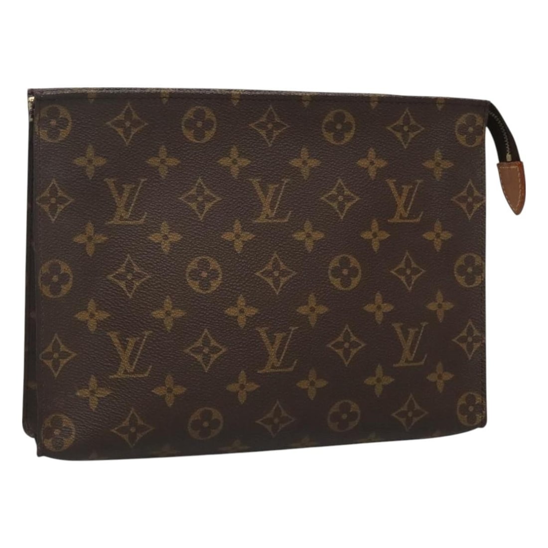 LOUIS VUITTON Monogram Poche Toilette 26 Pouch M47542 France: LOUIS VUITTON Monogram Poche Toilette 26 Pouch M47542 France The LOUIS VUITTON Monogram Poche Toilette 26 Pouch is a stylish accessory crafted from durable Monogram Canvas, showcasing the iconic LOUIS
