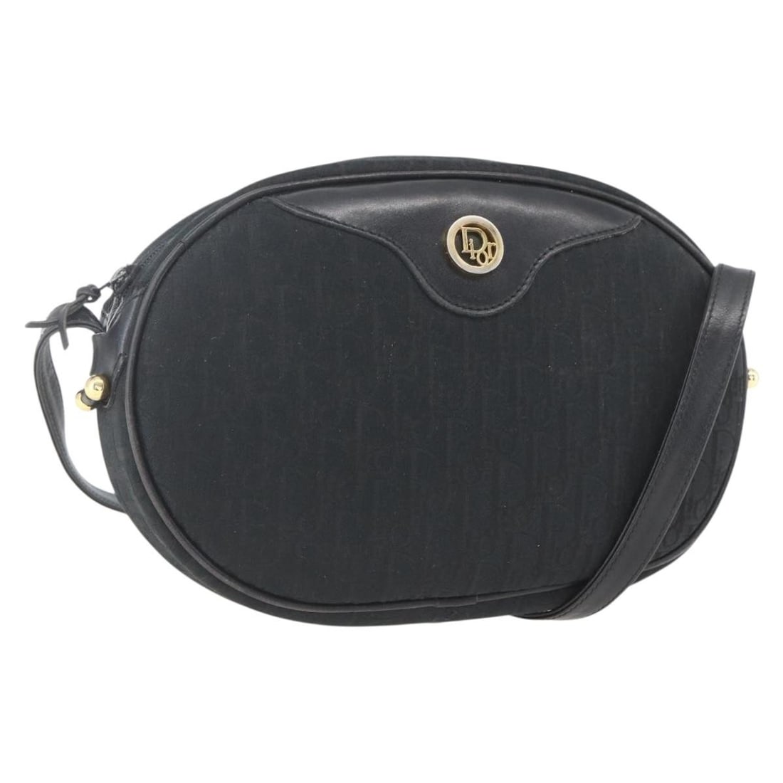 Christian Dior Black and Gold Trotter Canvas Shoulder Bag: Christian Dior Black and Gold Trotter Canvas Shoulder Bag This Christian Dior Trotter Canvas shoulder bag features a black and gold color scheme with the iconic Trotter pattern. Made in France, it has