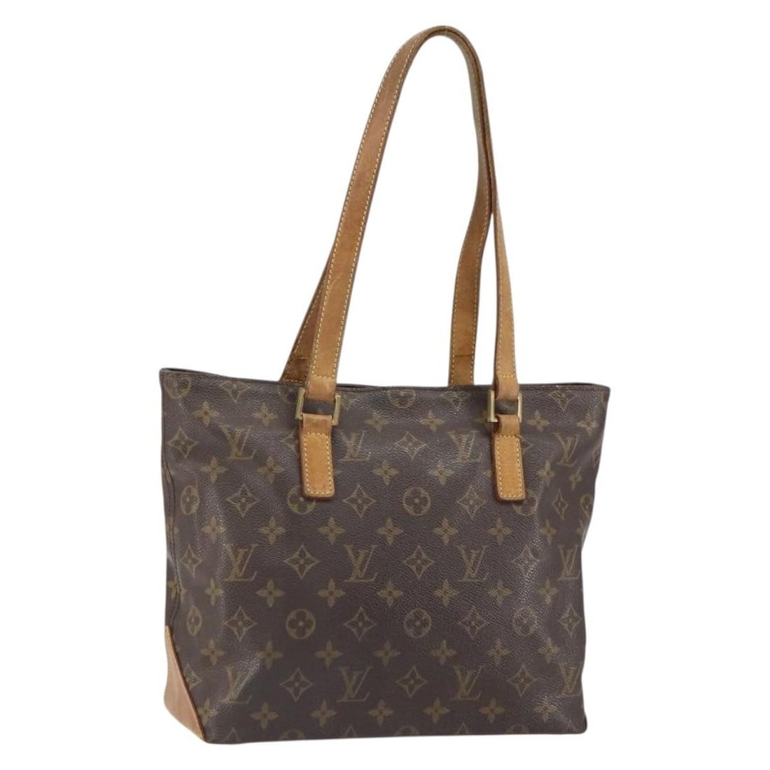 Louis Vuitton Cabas Piano Monogram Canvas Tote Bag M51148 France: Louis Vuitton Cabas Piano Monogram Canvas Tote Bag M51148 France This is a Louis Vuitton Monogram Cabas Piano tote bag crafted from monogram canvas. The bag features dual leather handles and a spaciou