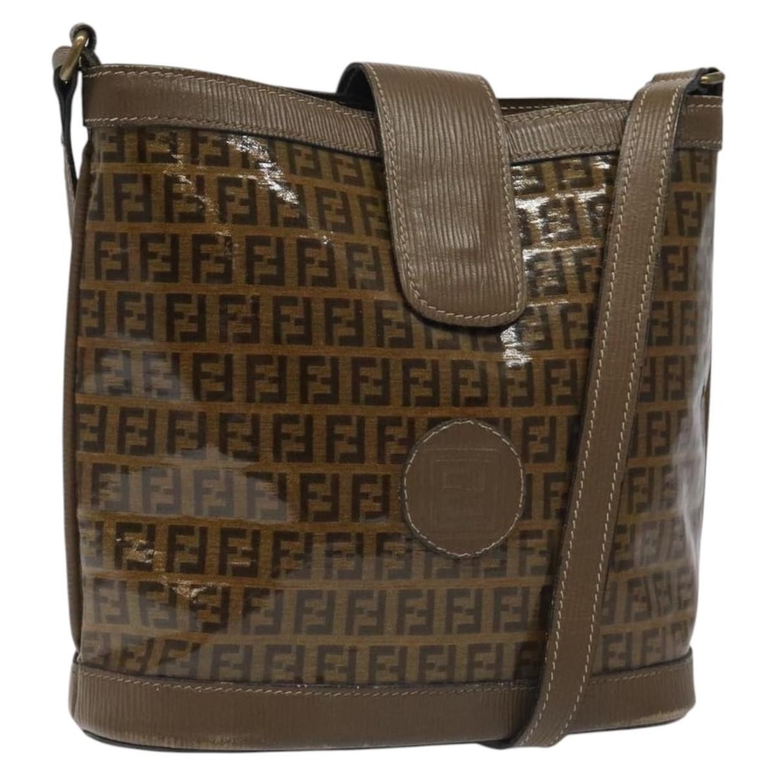 Fendi Zucchino Canvas Shoulder Bag Beige Gold Enamel Made in Italy: Fendi Zucchino Canvas Shoulder Bag Beige Gold Enamel Made in Italy This Fendi Zucchino Canvas Shoulder Bag is a stunning blend of style and functionality. Crafted in Italy, this shoulder bag features