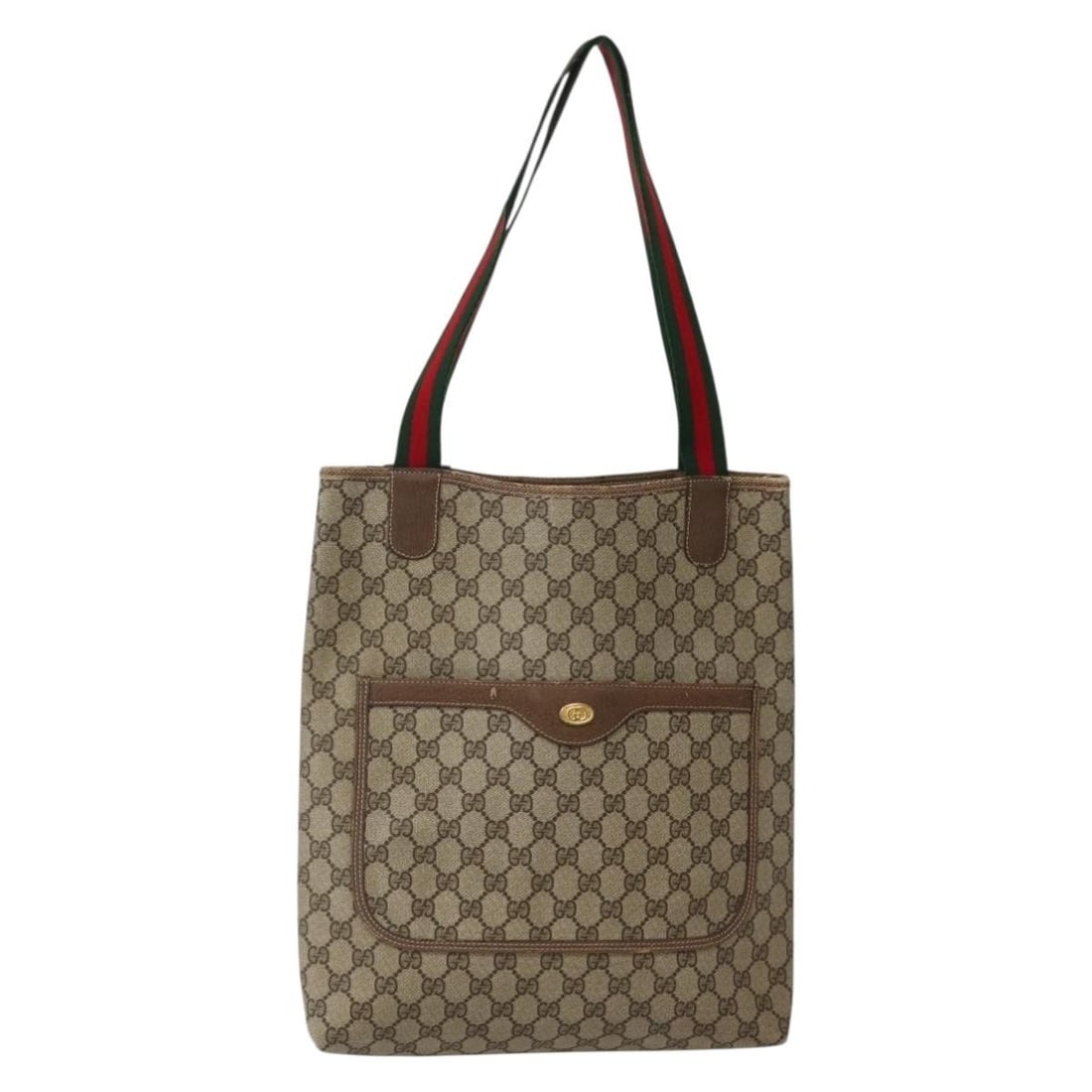 GUCCI GG Supreme Web Sherry Line Tote Bag Beige Red 39 02 003 Authentic Italy: GUCCI GG Supreme Web Sherry Line Tote Bag Beige Red 39 02 003 Authentic Italy This authentic GUCCI GG Supreme Web Sherry Line Tote Bag is a stylish accessory crafted from durable GG Canvas in a chic B