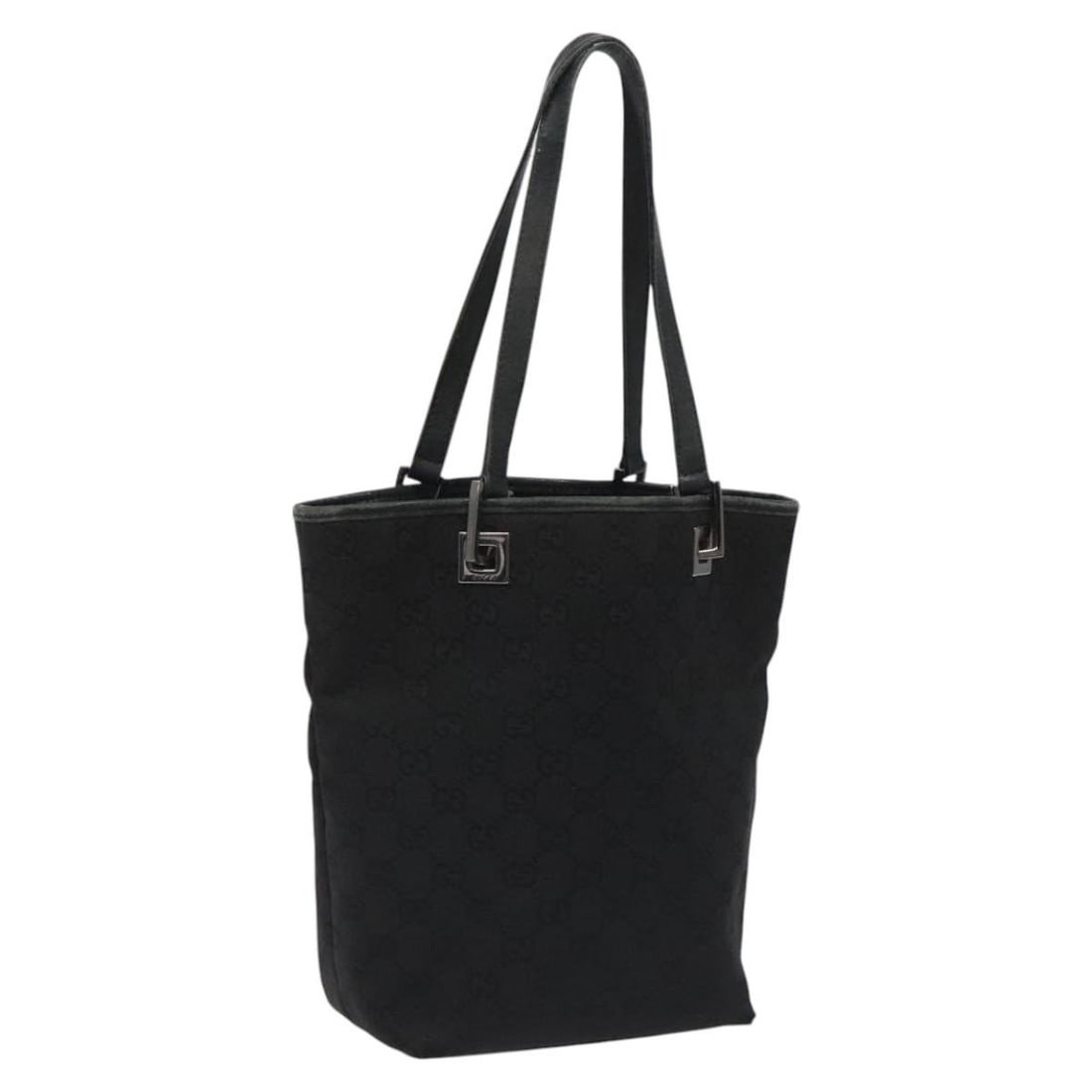 GUCCI GG Canvas Tote Bag Black 31244 Authentic Italy: GUCCI GG Canvas Tote Bag Black 31244 Authentic Italy This GUCCI GG Canvas Tote Bag is a stylish and functional accessory made in Italy. Crafted from durable black canvas, it features the iconic GG pat