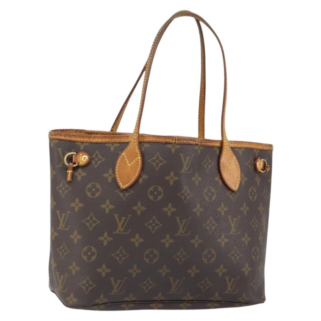 Neverfull PM Monogram Canvas Tote Bag by Louis Vuitton M40155: Neverfull PM Monogram Canvas Tote Bag by Louis Vuitton M40155 This is a Louis Vuitton Monogram Neverfull PM Tote Bag, model M40155. Crafted from signature Monogram canvas, this tote features a spaciou