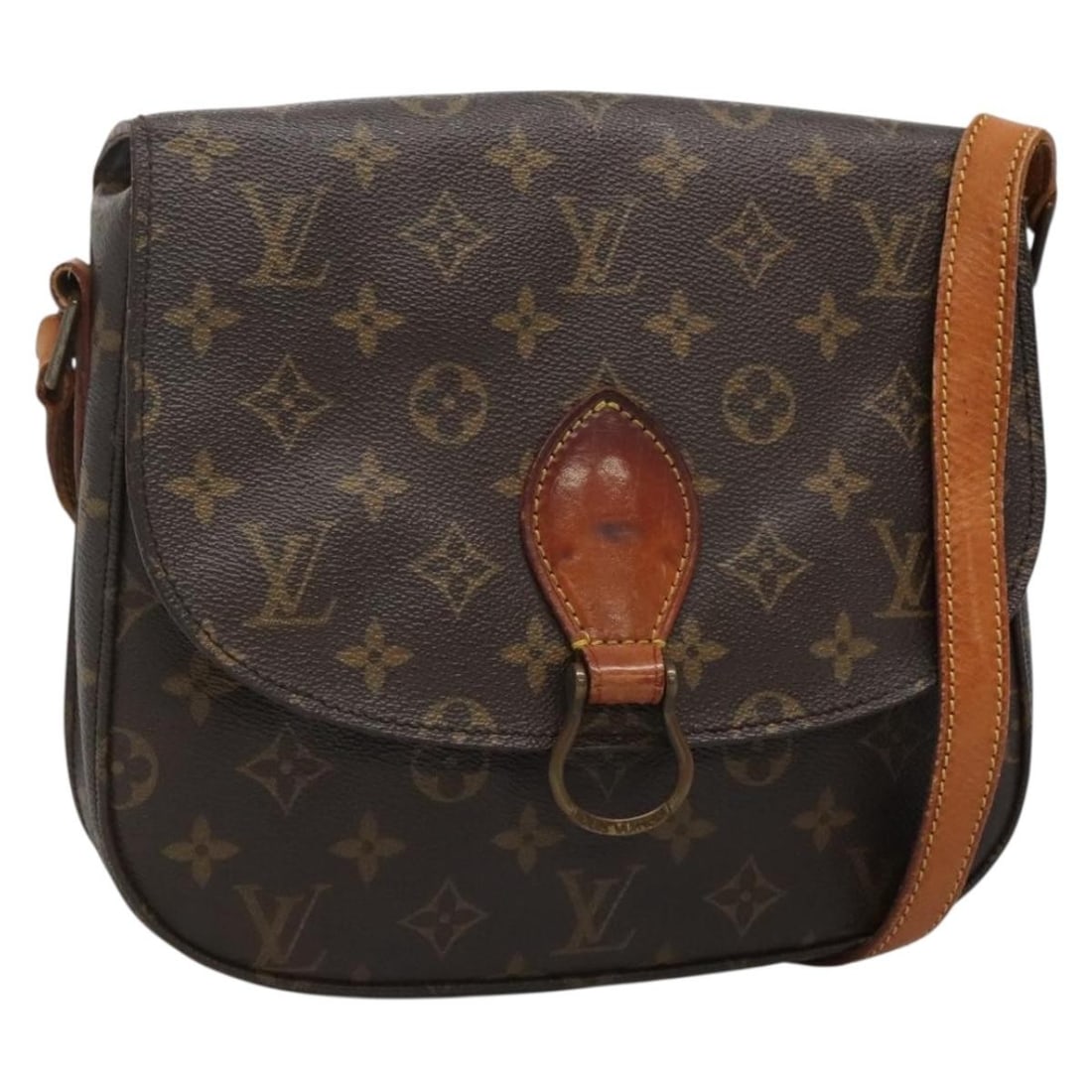LOUIS VUITTON Monogram Saint Cloud GM Shoulder Bag M51242 Vintage Style: LOUIS VUITTON Monogram Saint Cloud GM Shoulder Bag M51242 Vintage Style This LOUIS VUITTON Monogram Saint Cloud GM Shoulder Bag is a stylish accessory crafted from durable Monogram Canvas. It features