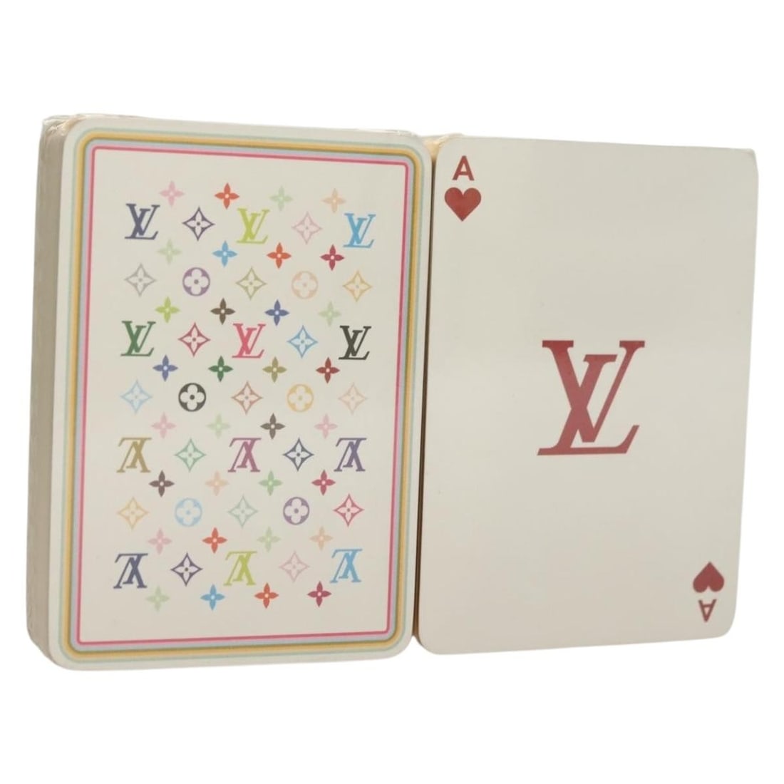 Louis Vuitton Monogram Multicolor Playing Cards Black White Auth Made in France: Louis Vuitton Monogram Multicolor Playing Cards Black White Auth Made in France Discover the elegance of Louis Vuitton with these Monogram Multicolor Playing Cards. Crafted in France, this stylish set