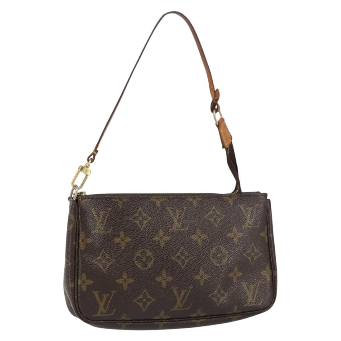 LOUIS VUITTON Monogram Pochette Accessoires Pouch M51980 Authentic: LOUIS VUITTON Monogram Pochette Accessoires Pouch M51980 Authentic This LOUIS VUITTON Monogram Pochette Accessoires Pouch is a classic accessory that exudes elegance and style. Crafted from durable Mo