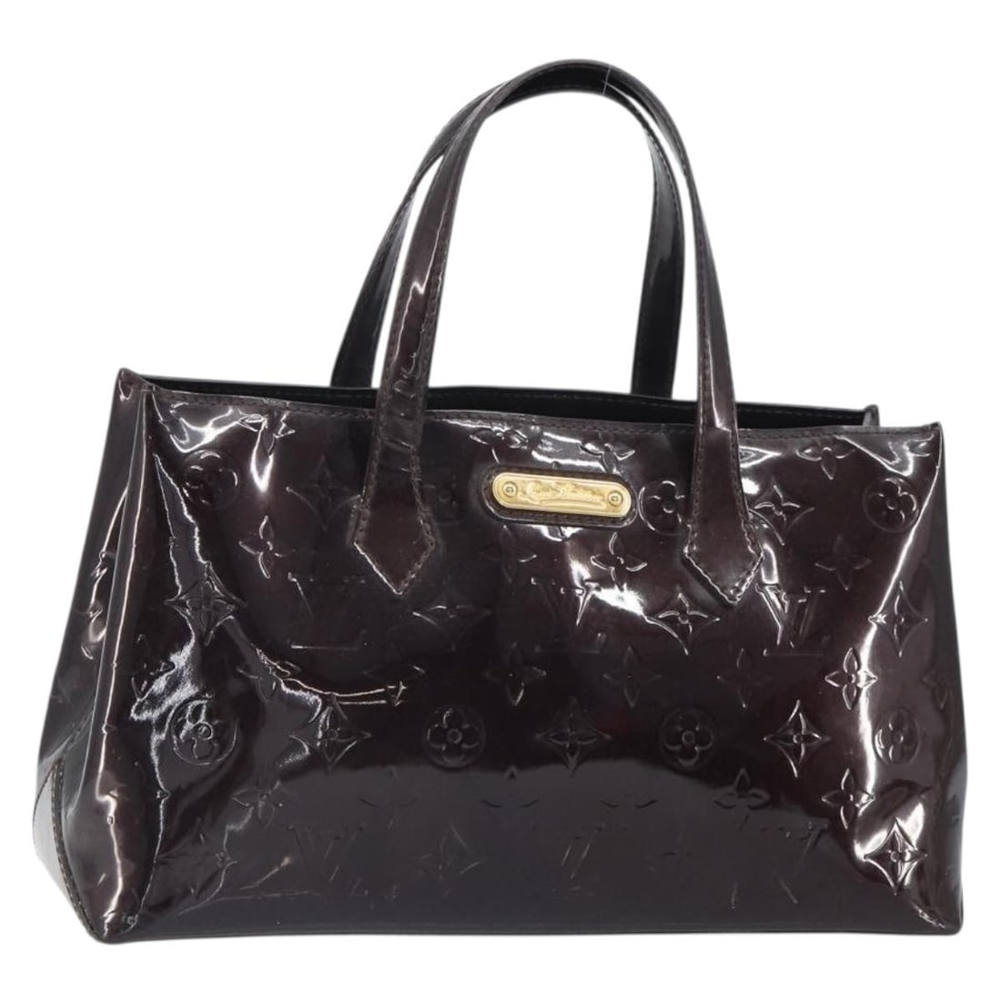Louis Vuitton Wilshire PM Monogram Vernis Patent Leather Amarante Handbag M93641: Louis Vuitton Wilshire PM Monogram Vernis Patent Leather Amarante Handbag M93641 This is a Louis Vuitton Wilshire PM hand bag from the Monogram Vernis collection in the Amarante color. Crafted from pa