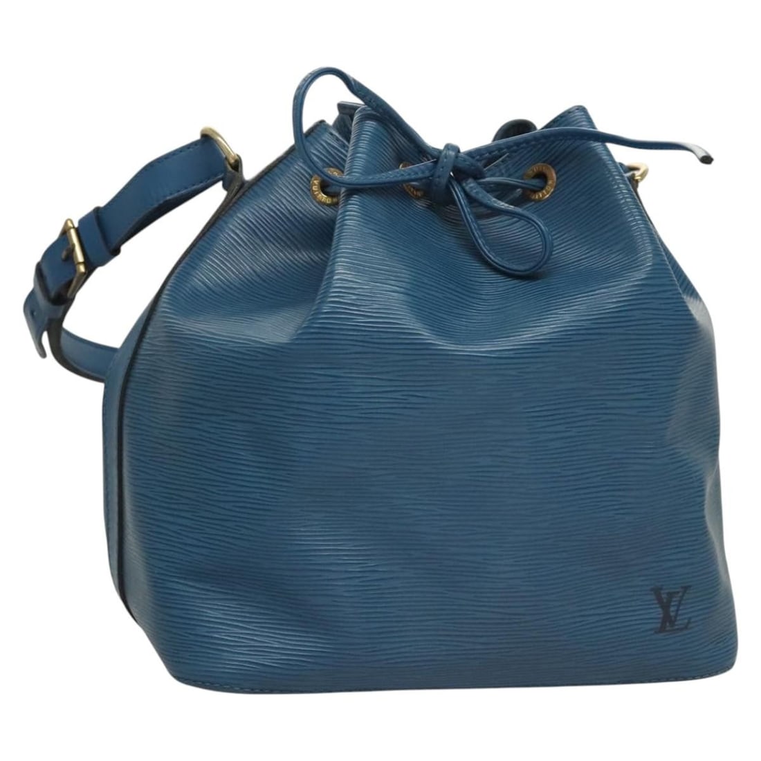 Louis Vuitton Epi Petit Noe Blue Shoulder Bag M44105 Auth France (1 of 18)