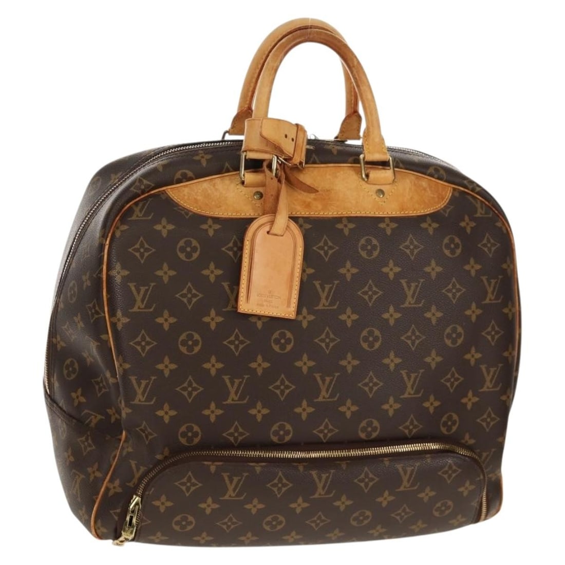 LOUIS VUITTON Monogram Evasion Boston Bag M41443 Auth Name Tag (1 of 18)