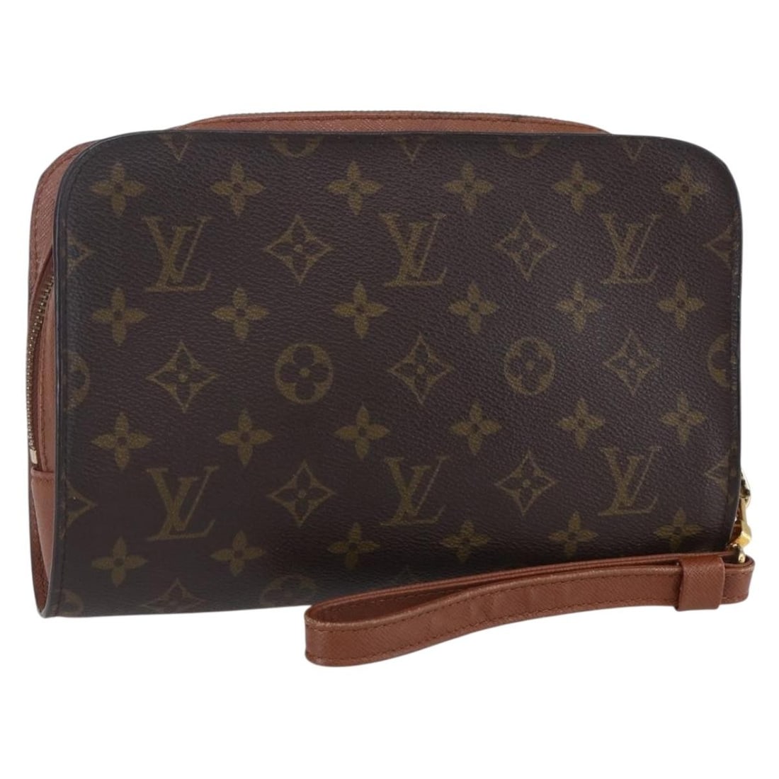 LOUIS VUITTON Monogram Orsay Clutch Bag M51790 Italy Authentic: LOUIS VUITTON Monogram Orsay Clutch Bag M51790 Italy Authentic This exquisite LOUIS VUITTON Monogram Orsay Clutch Bag is a stylish accessory crafted from durable Monogram Canvas. The bag showcases the