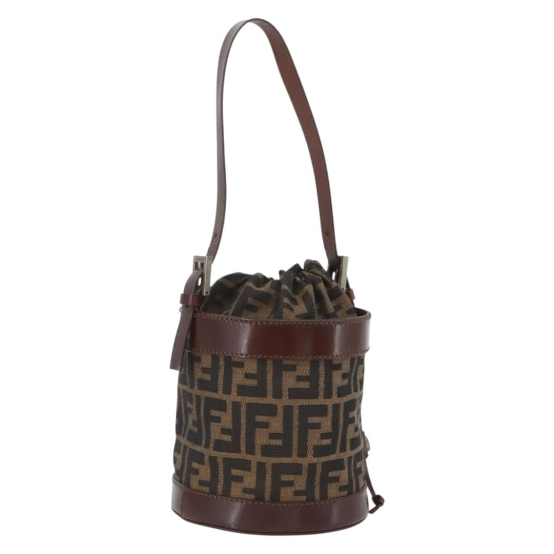 Zucca Canvas Fendi Black Brown Handbag from Italy: Zucca Canvas Fendi Black Brown Handbag from Italy This FENDI Zucca Canvas Hand Bag features the iconic black and brown Zucca canvas exterior. Made in Italy, the bag includes a spacious interior and an