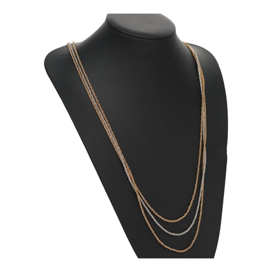 Christian Dior Twist Triple Necklace Gold Metal Auth Germany: Christian Dior Twist Triple Necklace Gold Metal Auth Germany Discover the elegance of the Christian Dior Twist Triple Necklace, a stunning statement piece crafted from high-quality metal in a luxuriou