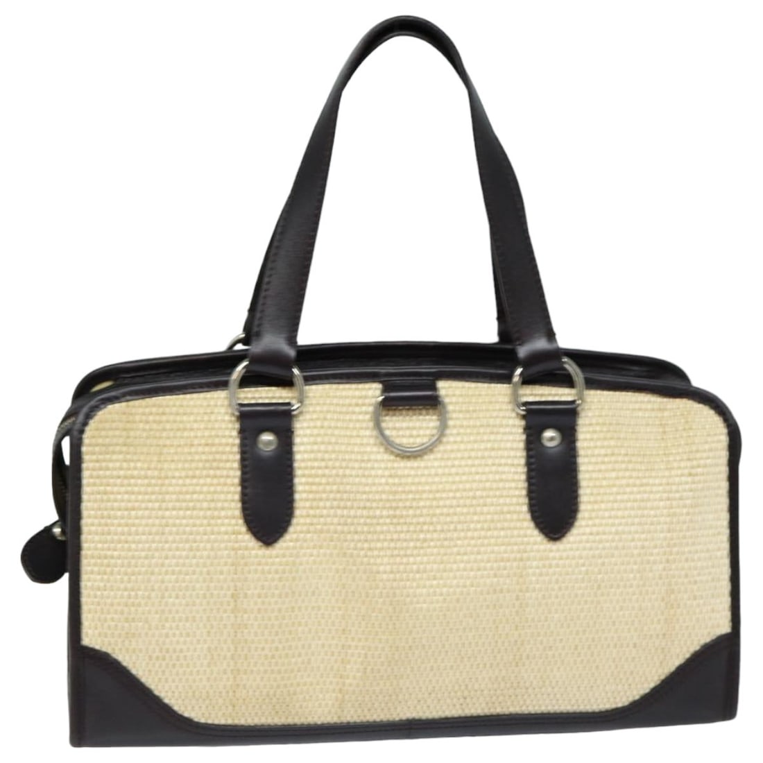 Burberry Beige Wood Tote Bag 15 x 8.3 x 4.7 inches Auth: Burberry Beige Wood Tote Bag 15 x 8.3 x 4.7 inches Auth This authentic Burberry tote bag showcases a stylish design crafted from wood in a sophisticated beige hue. The spacious interior and well-struc