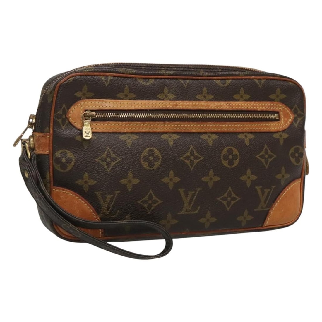 LOUIS VUITTON Monogram Marly Dragonne GM Clutch Bag M51825 France (1 of 18)