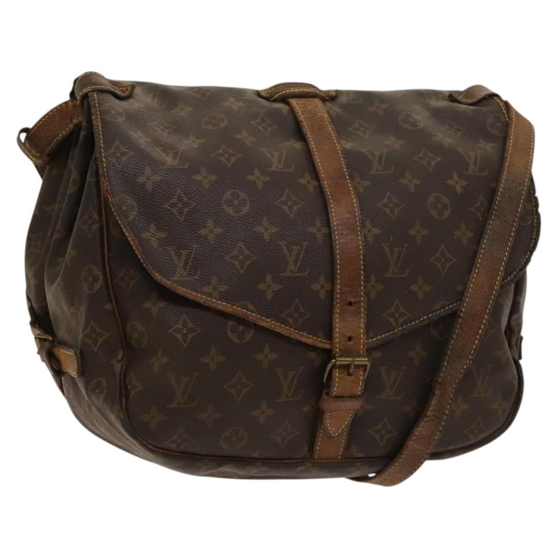 LOUIS VUITTON Monogram Saumur 35 Shoulder Bag M42254 Auth France: LOUIS VUITTON Monogram Saumur 35 Shoulder Bag M42254 Auth France The LOUIS VUITTON Monogram Saumur 35 Shoulder Bag is a stylish and functional accessory crafted from durable Monogram Canvas. This bag
