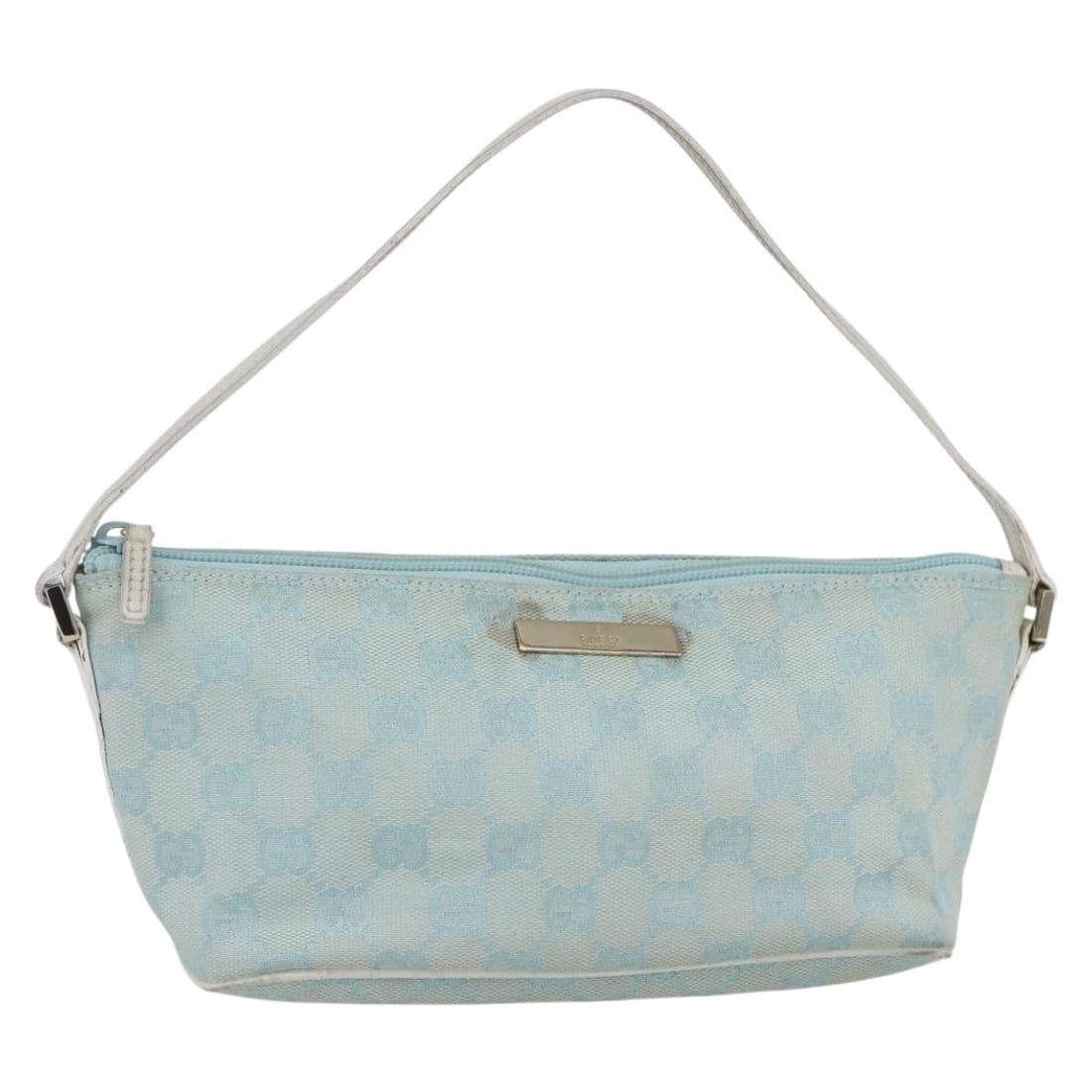 GUCCI GG Canvas Peppermint Gold Accessory Pouch 039 1103 Auth: GUCCI GG Canvas Peppermint Gold Accessory Pouch 039 1103 Auth This GUCCI GG Canvas Accessory Pouch is a stylish and functional piece crafted in Italy. Featuring a unique Peppermint and Gold color comb