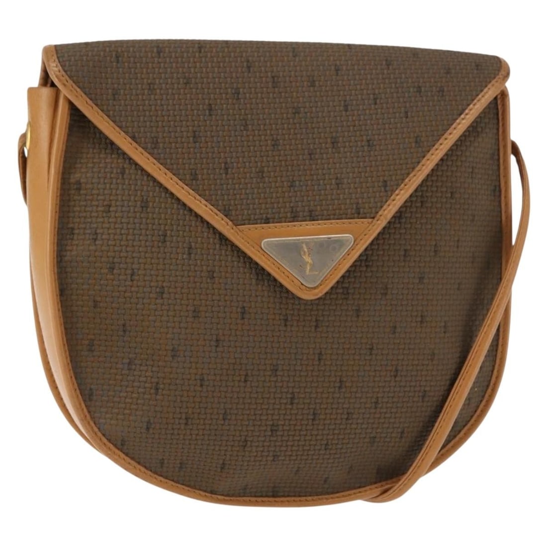 SAINT LAURENT Beige PVC Leather Shoulder Bag Made in France (1 of 18)