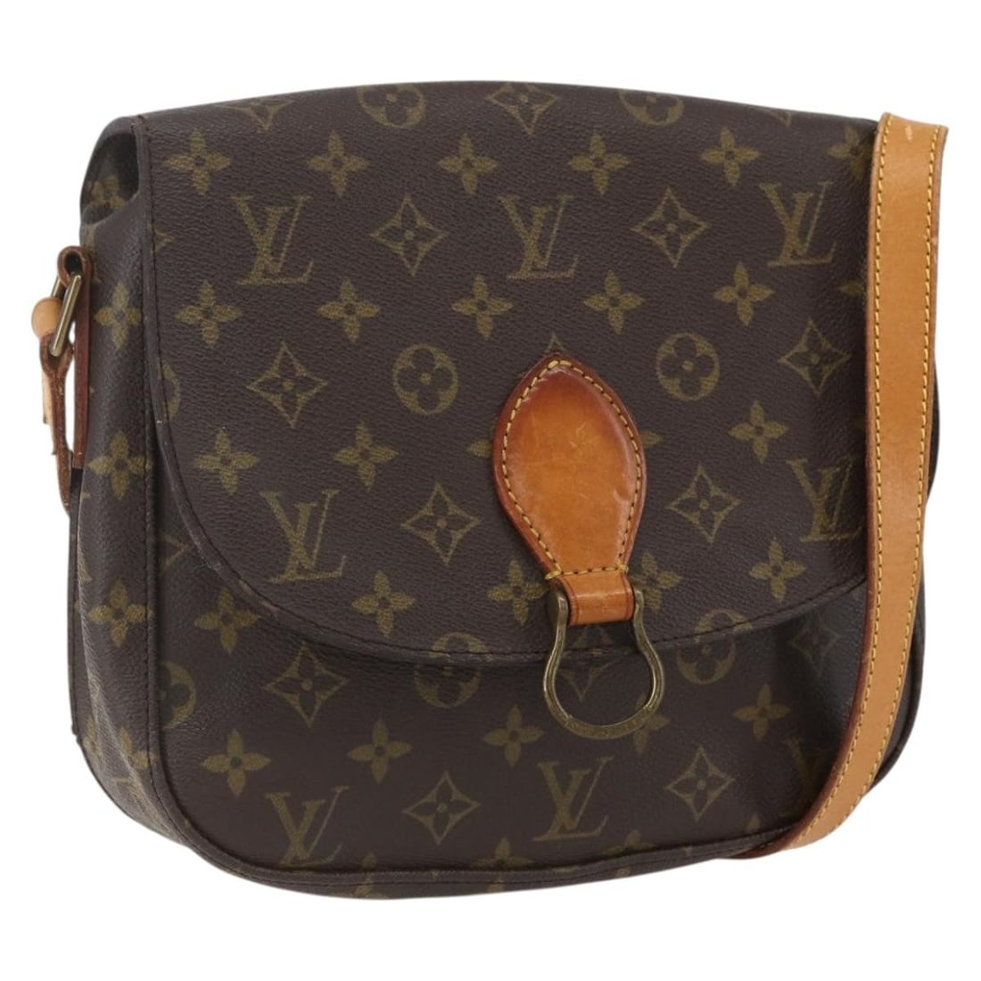 Louis Vuitton Saint Cloud GM Monogram Canvas Shoulder Bag M51242 France: Louis Vuitton Saint Cloud GM Monogram Canvas Shoulder Bag M51242 France This Louis Vuitton Monogram Saint Cloud GM Shoulder Bag features the classic Monogram Canvas exterior and is designed for everyd