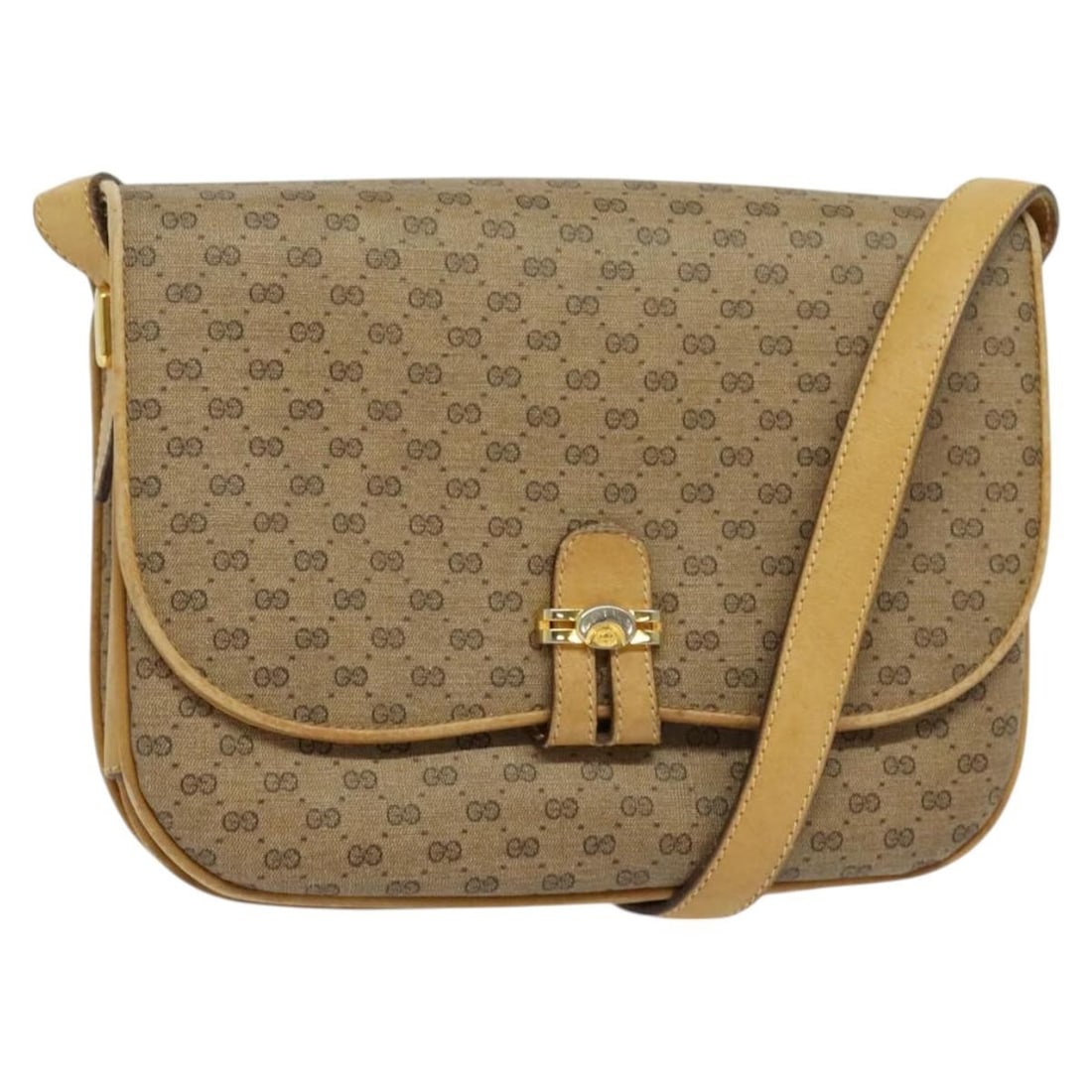 GUCCI Micro GG Supreme Beige PVC Leather Shoulder Bag Auth 001 406 1780: GUCCI Micro GG Supreme Beige PVC Leather Shoulder Bag Auth 001 406 1780 This authentic GUCCI Micro GG Supreme Shoulder Bag is crafted from durable PVC leather in a stylish beige hue. Designed for vers