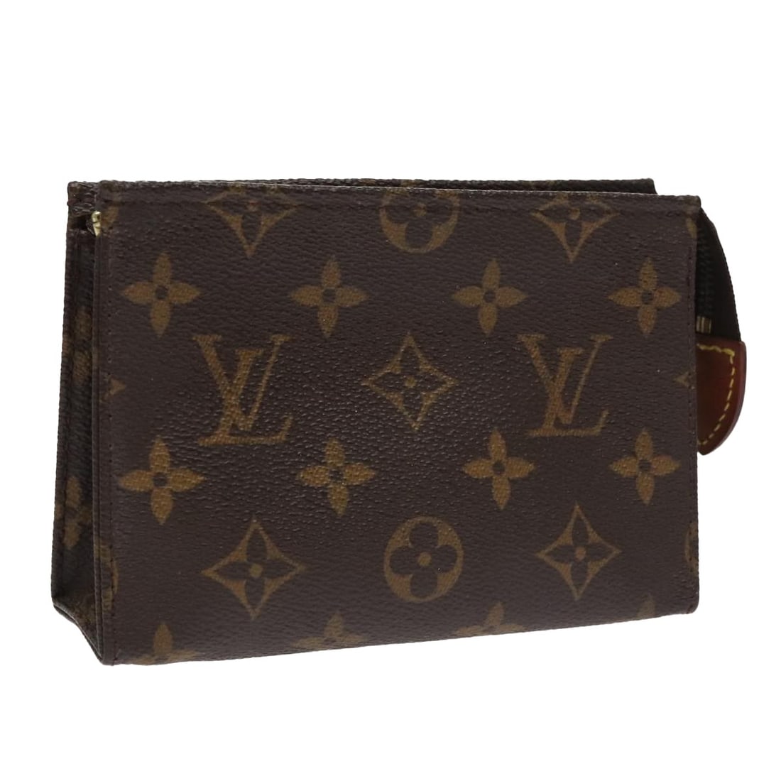 LOUIS VUITTON Monogram Poche Toilette 15 Pouch M47546 Auth France (1 of 17)