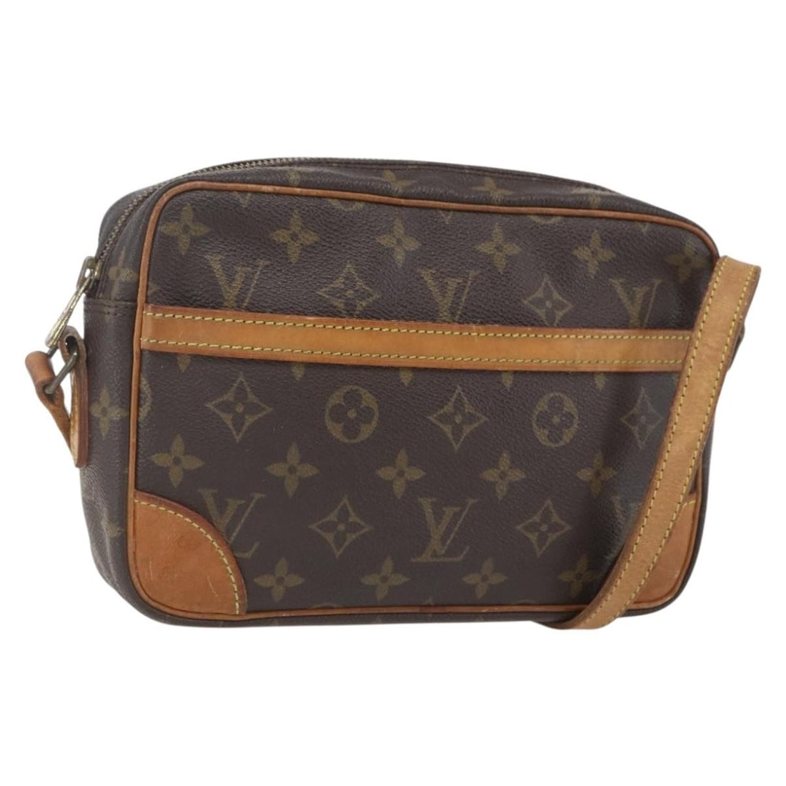 Louis Vuitton Trocadero 23 Monogram Canvas Shoulder Bag M51276 France: Louis Vuitton Trocadero 23 Monogram Canvas Shoulder Bag M51276 France This Louis Vuitton Trocadero 23 shoulder bag features the signature Monogram canvas and is crafted in France. It is designed with