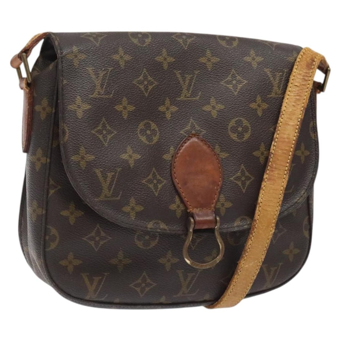 LOUIS VUITTON Monogram Saint Cloud GM Shoulder Bag M51242 Authentic: LOUIS VUITTON Monogram Saint Cloud GM Shoulder Bag M51242 Authentic This LOUIS VUITTON Monogram Saint Cloud GM Shoulder Bag (M51242) embodies timeless style and practicality. Constructed from durable