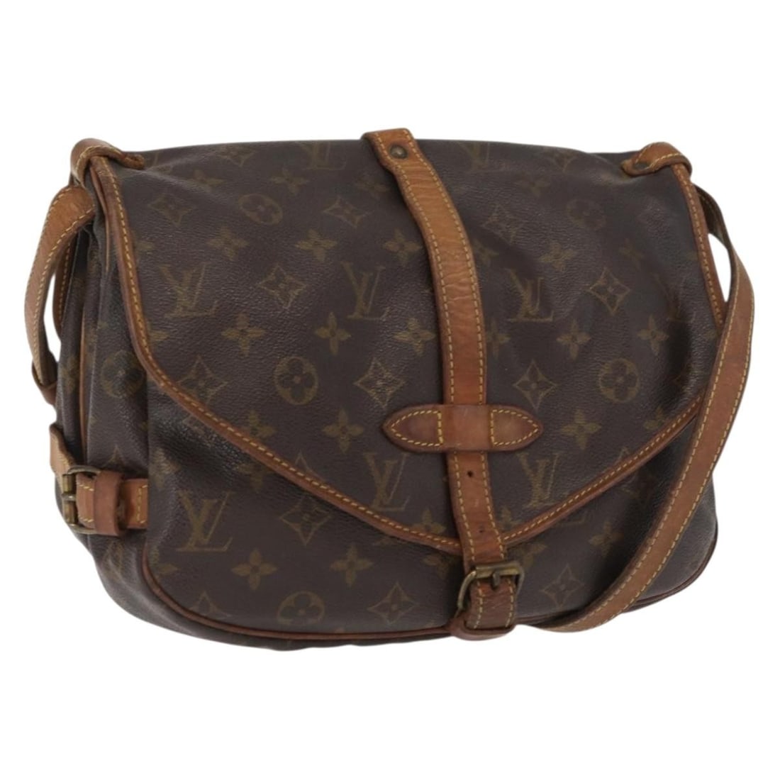 Louis Vuitton Saumur 30 Monogram Canvas Shoulder Bag M42256 France: Louis Vuitton Saumur 30 Monogram Canvas Shoulder Bag M42256 France This Louis Vuitton Monogram Saumur 30 is a shoulder bag crafted from signature monogram canvas. It features an adjustable shoulder st