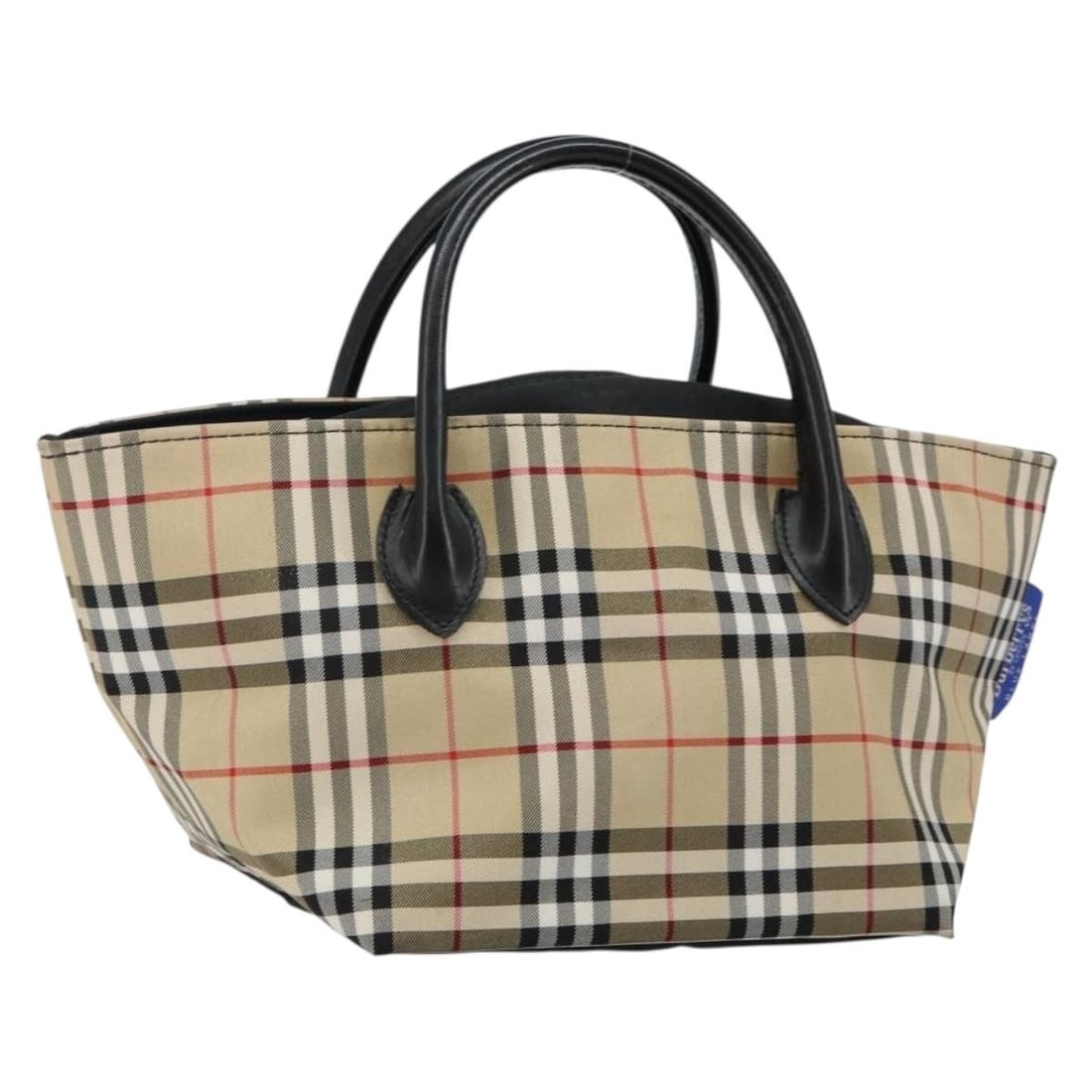 Burberrys Nova Check Beige Silver Nylon Hand Bag Authentic: Burberrys Nova Check Beige Silver Nylon Hand Bag Authentic Elevate your accessory game with this Burberrys Nova Check Hand Bag, crafted from durable nylon in a stylish beige and silver color combinati