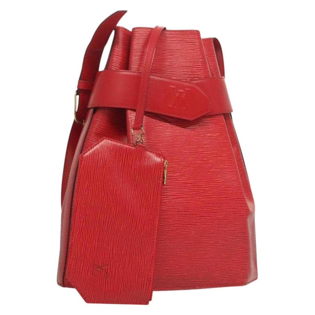 Louis Vuitton Epi Sac Depaule GM Red Shoulder Bag M80197 Made in France (1 of 18)