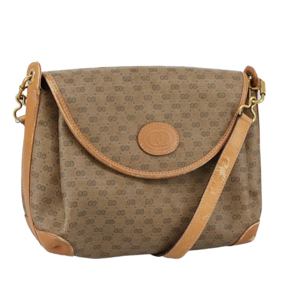 GUCCI Micro GG Supreme Beige Gold Shoulder Bag PVC Italy 001.49.408: GUCCI Micro GG Supreme Beige Gold Shoulder Bag PVC Italy 001.49.408 Introducing the GUCCI Micro GG Supreme Shoulder Bag, a stylish accessory crafted in Italy. This shoulder bag features a durable PVC