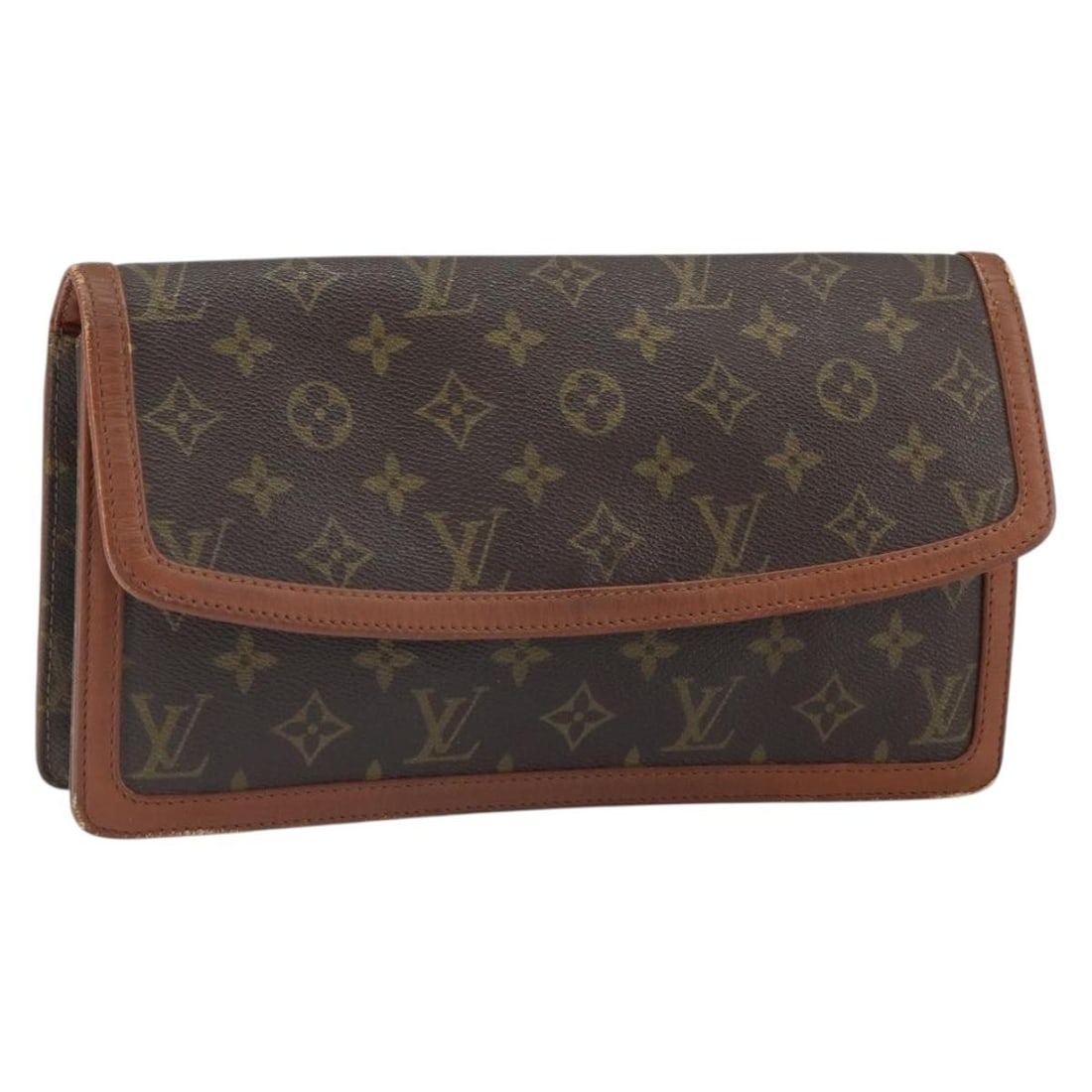 Monogram Canvas Pochette Dam GM Clutch by Louis Vuitton M51810: Monogram Canvas Pochette Dam GM Clutch by Louis Vuitton M51810 This is a Louis Vuitton Monogram Pochette Dam GM Clutch Bag, model M51810, crafted from the brand's signature monogram canvas. The clutch