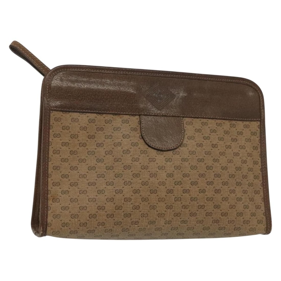 GUCCI Micro GG Supreme Beige Clutch Bag PVC Italy Auth 67 039 5465: GUCCI Micro GG Supreme Beige Clutch Bag PVC Italy Auth 67 039 5465 Presenting the GUCCI Micro GG Supreme Clutch Bag, a sophisticated accessory crafted from durable PVC leather in a stylish beige hue.