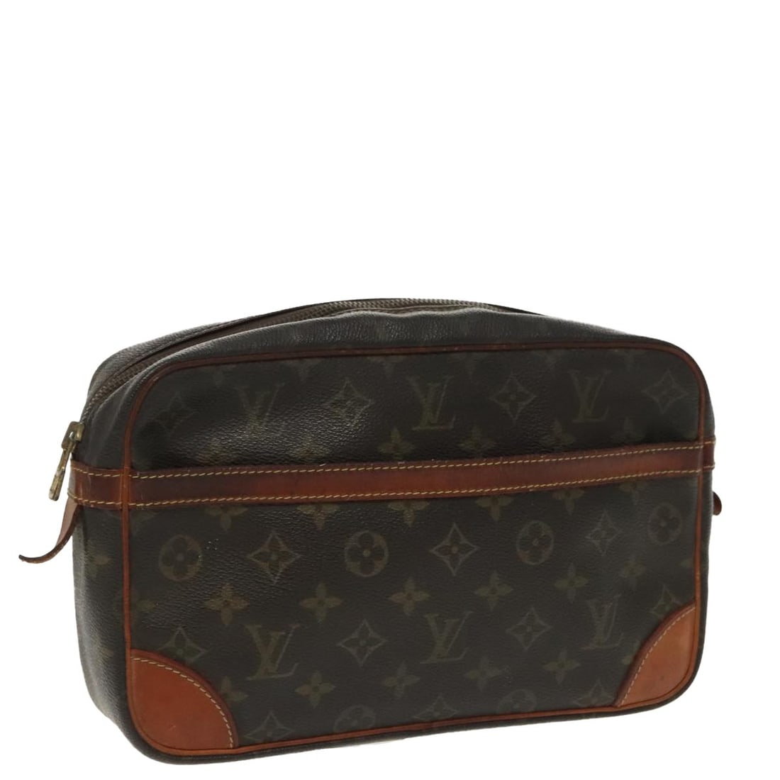 Authentic LOUIS VUITTON Monogram Compiegne 28 Clutch Bag M51845: Authentic LOUIS VUITTON Monogram Compiegne 28 Clutch Bag M51845 Elevate your style with the LOUIS VUITTON Monogram Compiegne 28 Clutch Bag, a timeless accessory crafted from signature Monogram Canvas.